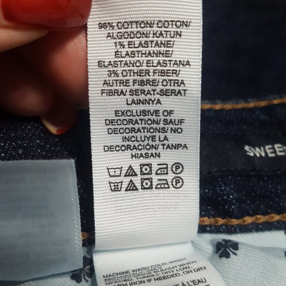 Lucky Brand Jeans Sweet Boot Sz 10 Dark - Picture 7 of 8